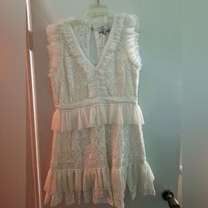 Adelyn Rae White Lace Dress